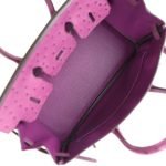 Hermes Birkin 25 Anemone Ostrich Palladium Hardware 81782 product photo 7