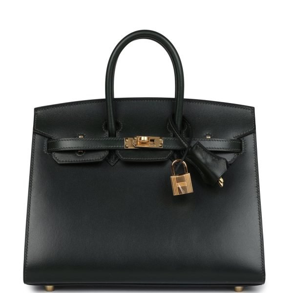 Hermes Birkin Sellier 25 Vert Fonce Box Gold Hardware 82874 product photo 1