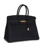 Hermes Birkin 35 Caban Togo Gold Hardware 83090 product photo 2