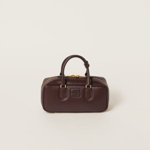 Large Arcadie leather bag