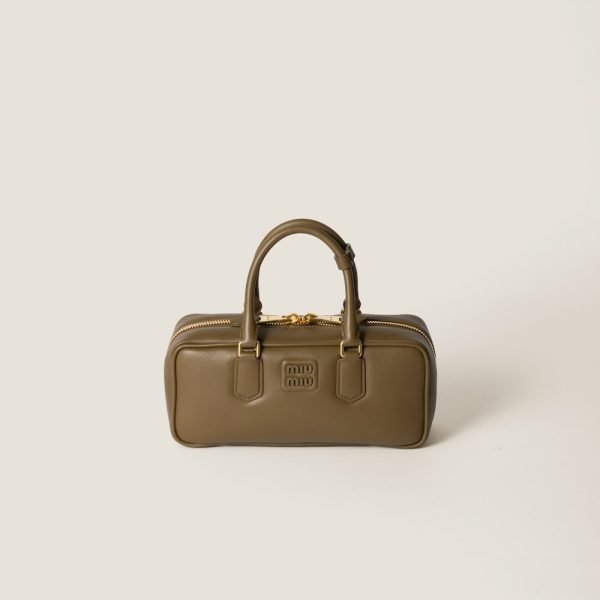 Large Arcadie leather bag