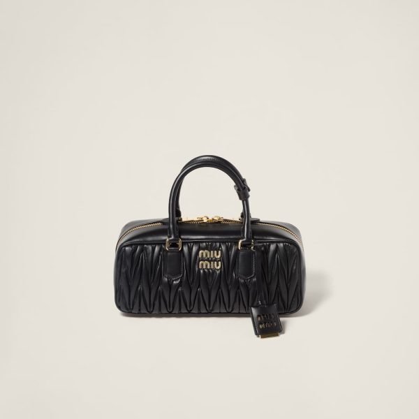 Large Arcadie matelassé nappa leather bag