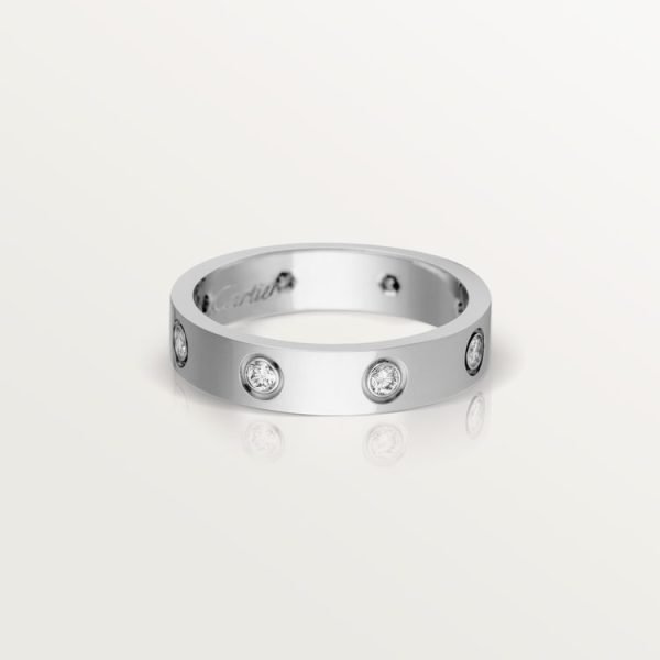 LOVE ring, small model, 8 diamonds