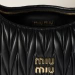 Regular Wander Matelassé Nappa Leather Hobo Bag 5BC153_N88_F0002_V_OOO product photo 6
