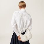 Regular Wander Matelassé Nappa Leather Hobo Bag 5BC153_N88_F0009_V_OOO product photo 2