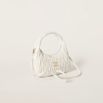 Regular Wander Matelassé Nappa Leather Hobo Bag 5BC153_N88_F0009_V_OOO product photo 3