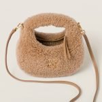 Wander Shearling Hobo Bag With Leather Details 5BP078_2F7T_F098L_V_OOO product photo 5