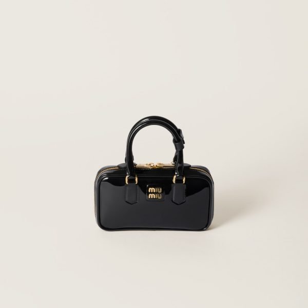 Arcadie patent leather mini-bag