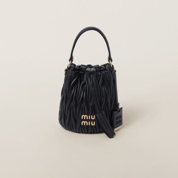 Matelassé Nappa Leather Bucket Bag 5BE085_N88_F0002_V_OOO product photo 1