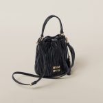 Matelassé Nappa Leather Bucket Bag 5BE085_N88_F0002_V_OOO product photo 3
