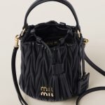 Matelassé Nappa Leather Bucket Bag 5BE085_N88_F0002_V_OOO product photo 5