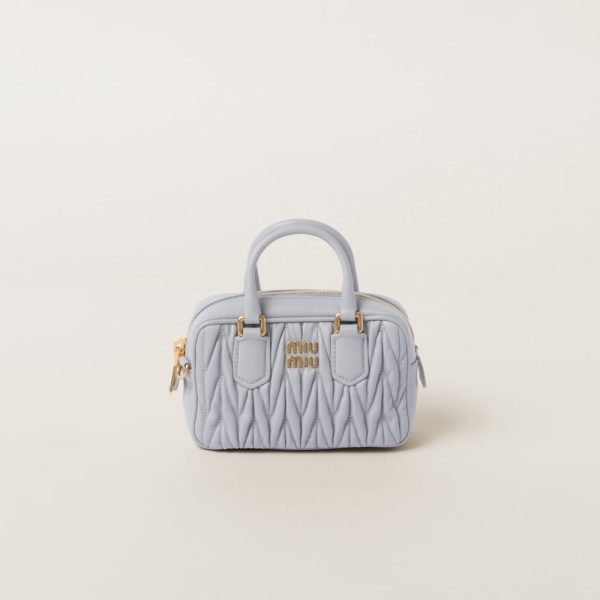 Arcadie Matelassé nappa leather micro-bag