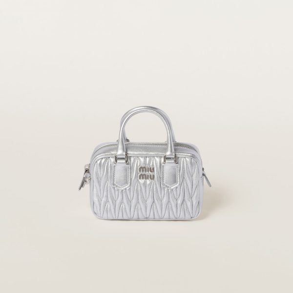 Arcadie Matelassé nappa leather micro-bag