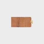Compact Wallet With Coin Triomphe In Shiny Calfskin Bronze 10I653DPV.18BU product photo 4