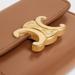 Compact Wallet With Coin Triomphe In Shiny Calfskin Bronze 10I653DPV.18BU product photo 5