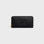 Large Zipped Wallet Cuir Triomphe In Smooth Calfskin Black 10K543DR8.38NO product photo 1