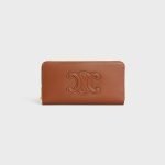 Large Zipped Wallet Cuir Triomphe In Smooth Calfskin Tan 10K543DR8.04LU product photo 1