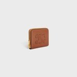 Compact Zipped Wallet Cuir Triomphe In Smooth Calfskin Tan 10K533DR8.04LU product photo 2