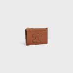 Zipped Card Holder Cuir Triomphe In Shiny Calfskin Tan 10K583EMJ.04LU product photo 2