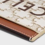 Card Holder In Triomphe Canvas With Celine Print White/tan 10B702CLY.01TA product photo 4