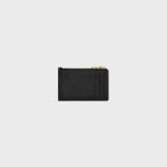 Zipped Card Holder Triomphe Charms In Grained Calfskin Black 10M083FVO.38NO product photo 3