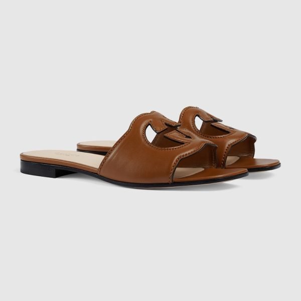 Womens Slide Sandal With Interlocking G 694451 US000 2535 product photo 1