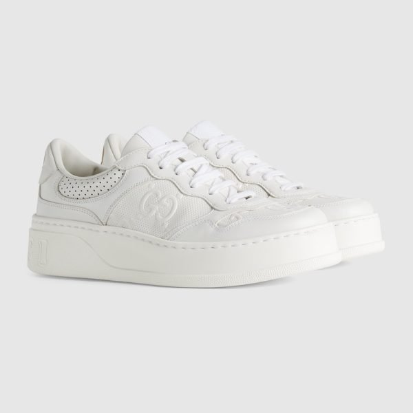 Womens Gg Embossed Sneaker 670408 1XL10 9014 product photo 1