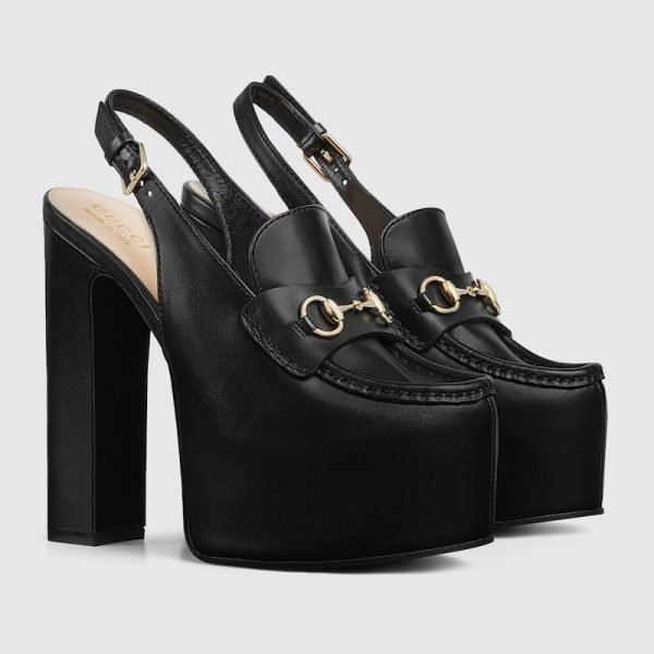 Womens Horsebit Platform Loafer Slingback 805308 AADCW 1000 product photo 1