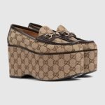 Womens Gucci Horsebit Platform Loafer 786009 FADC1 9763 product photo 1
