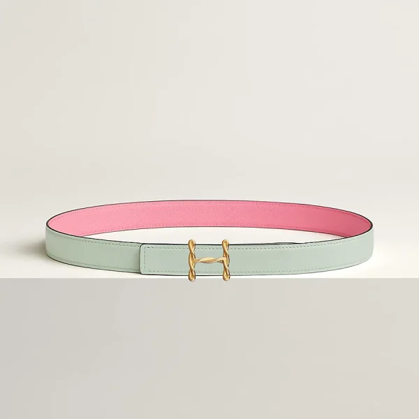 H Torsade Belt Buckle & Reversible Leather Strap 24 MM H052150CAMB070 product photo 1