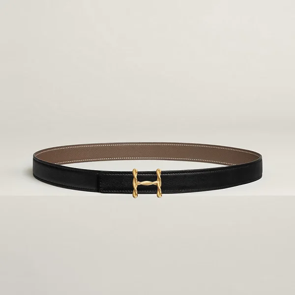 H Torsade Belt Buckle & Reversible Leather Strap 24 MM H052150CABU080 product photo 1