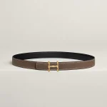 H Torsade Belt Buckle & Reversible Leather Strap 24 MM H052150CABU080 product photo 2