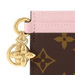 Louis Vuitton LV Charms Card Holder Pink Monogram - Louis Vuitton Wallet or Card Holder interior detail