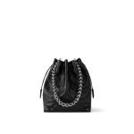 Louis Vuitton Noé Trunk PM Black Monogram - LV Icons front view