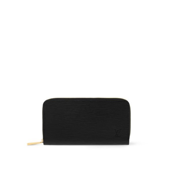 Louis Vuitton Zippy Wallet Black - Louis Vuitton Wallet or Card Holder front view
