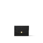 Louis Vuitton Rosalie Coin Purse Black Monogram - Louis Vuitton Wallet or Card Holder front view
