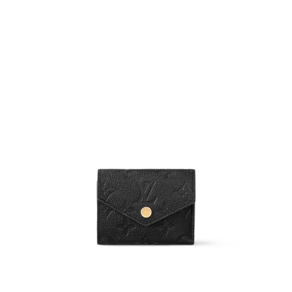 Louis Vuitton Zoé Wallet Black Monogram - Louis Vuitton Wallet or Card Holder front view