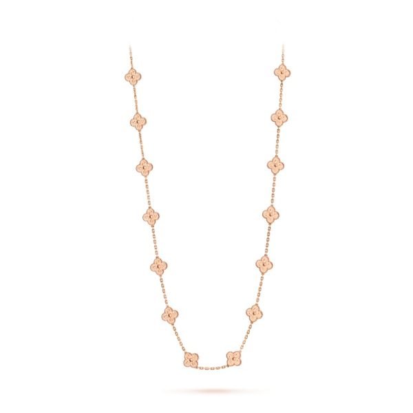 Vintage Alhambra long necklace, 20 motifs