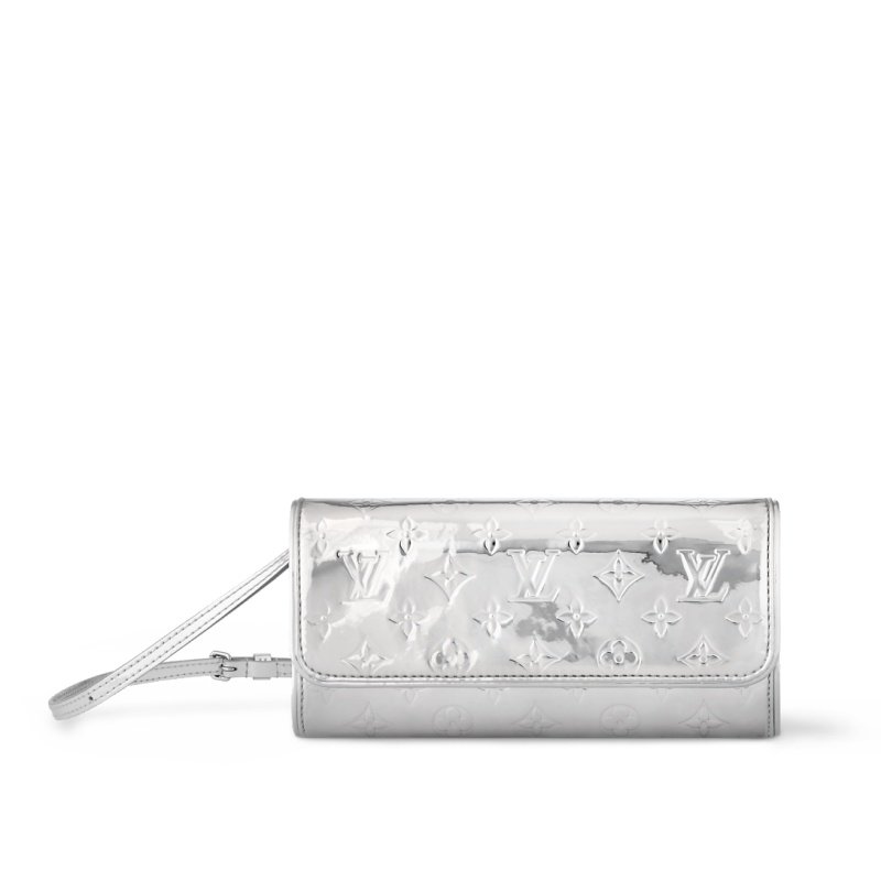 Louis Vuitton Pochette Twin Silver Monogram - Monogram Signature front view
