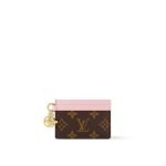 Louis Vuitton LV Charms Card Holder Pink Monogram - Louis Vuitton Wallet or Card Holder front view