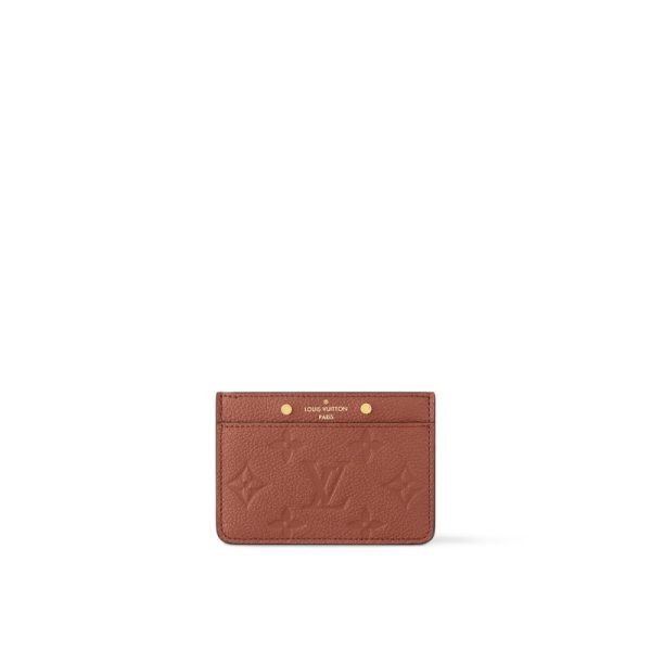 Louis Vuitton Card Holder Gold Monogram - Louis Vuitton Wallet or Card Holder front view