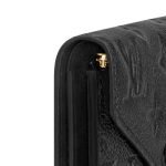 Louis Vuitton Victorine Wallet Black Monogram - Louis Vuitton Wallet or Card Holder side view