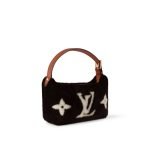 Louis Vuitton Hills Pochette Gold Monogram - Monogram Signature side view