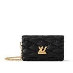 Louis Vuitton Wallet On Chain GO-14 Black - The GO-14 front view
