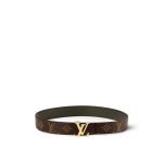 LV Initiales 30mm Reversible Belt Gold Monogram - Women‘s Belt front view
