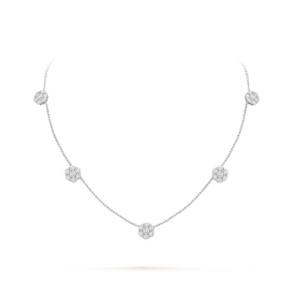 Fleurette necklace, 5 flowers