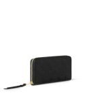 Louis Vuitton Zippy Wallet Black Monogram - Louis Vuitton Wallet or Card Holder side view