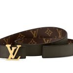 LV Initiales 30mm Reversible Belt Gold Monogram - Women‘s Belt back view