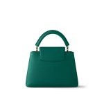 Louis Vuitton Capucines BB Green strap detail