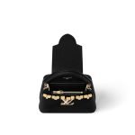 Louis Vuitton Capucines Mini Black Monogram back view